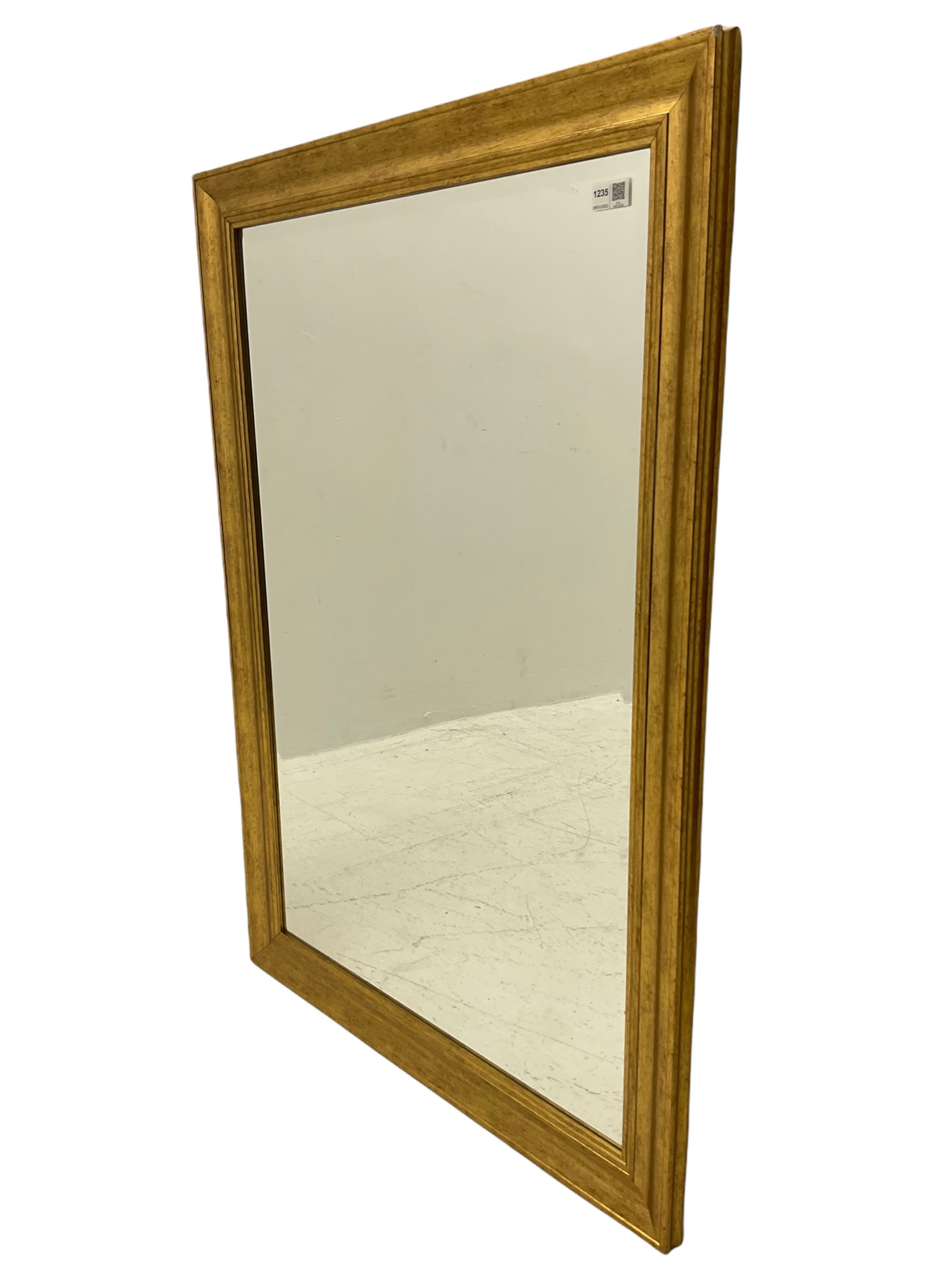 Bevelled mirror in moulded gilt frame - Image 2 of 3
