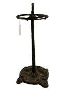 Cast iron stick and umbrella stand