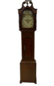 A 19th century Oak and Mahogany 30hr longcase clock retailed by �Turnbull of Whitby� with a tall swa