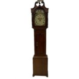 A 19th century Oak and Mahogany 30hr longcase clock retailed by �Turnbull of Whitby� with a tall swa