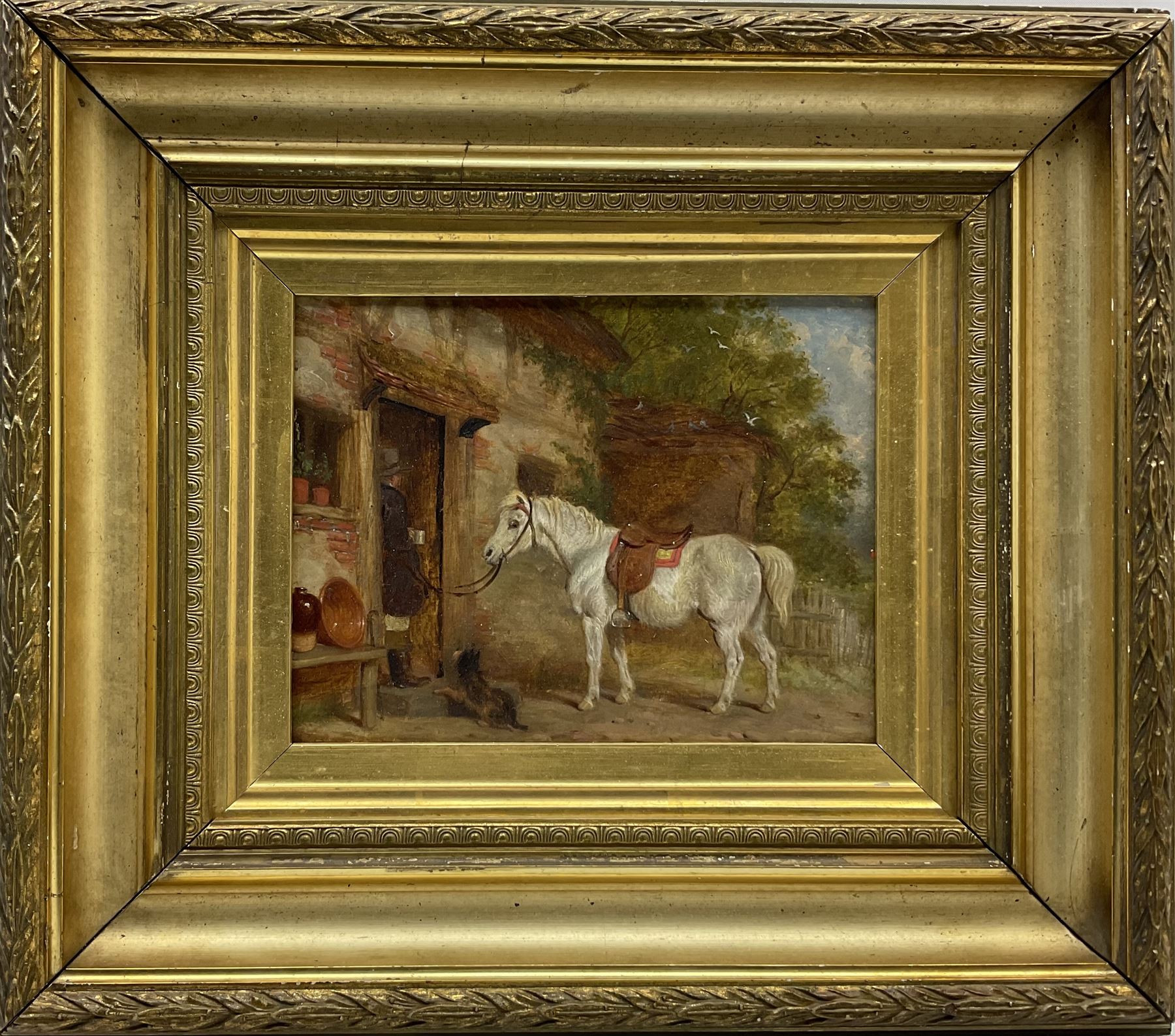 Martin Theodore Ward (British 1799-1874): Pony Tethered at 'The Wayside Inn' - Image 2 of 3