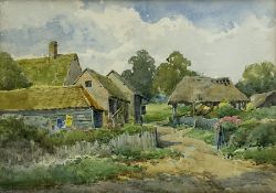 Henry John Sylvester Stannard (British 1870-1951): Bedfordshire Farm Buildings