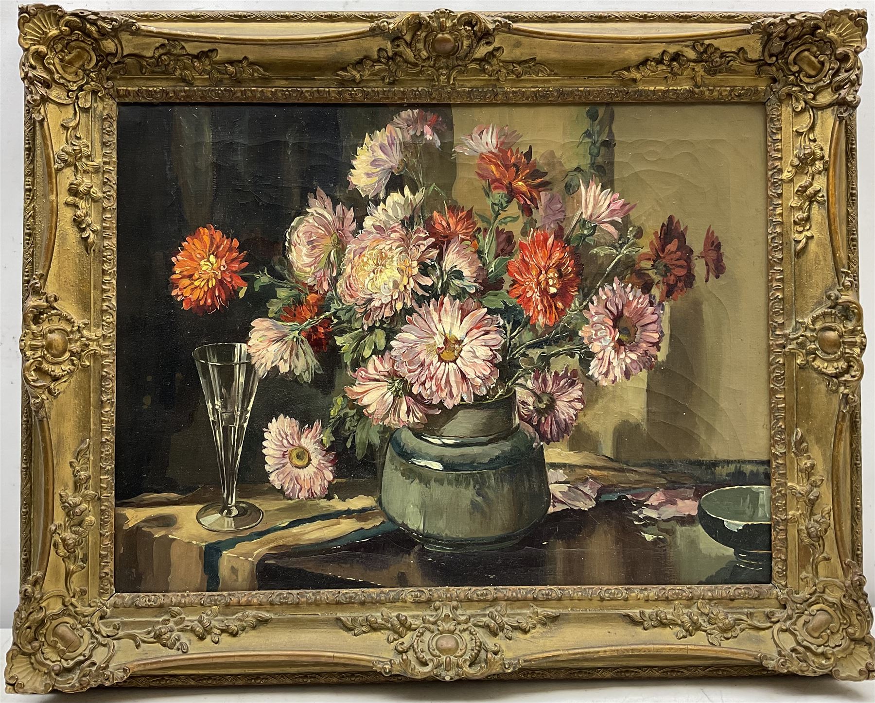 Manner of Herbert Davis Richter (British 1874-1955): Still Life of Flowers in a Vase - Image 3 of 3