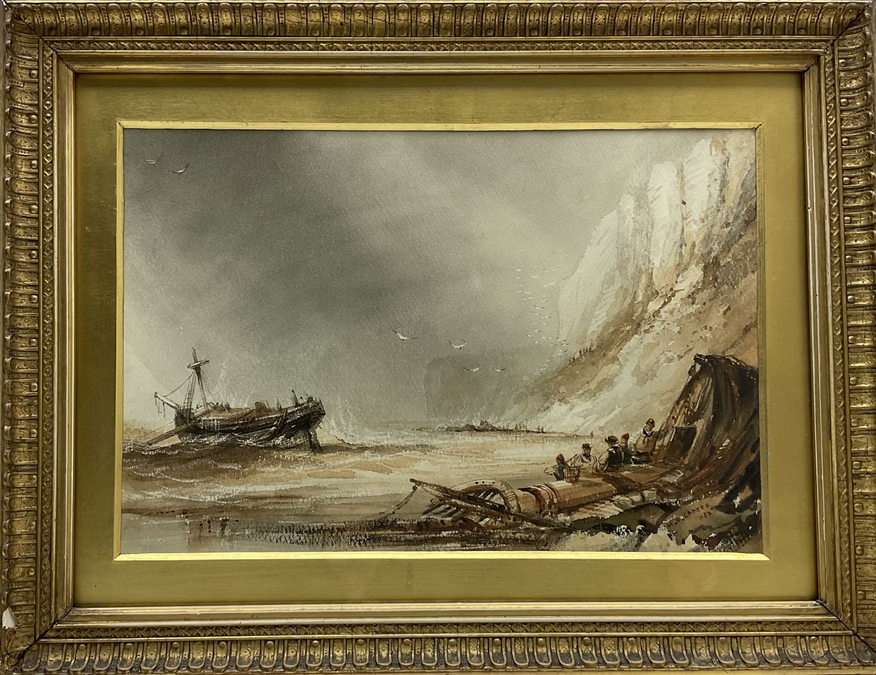 Henry Barlow Carter (British 1803-1867): Speeton Cliffs - Image 2 of 4