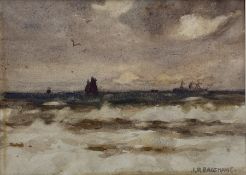 Joseph Richard Bagshawe (Staithes Group 1870-1909): 'North Wind'