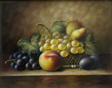 Robert Casper (British 20th century): Still Life of Fruit