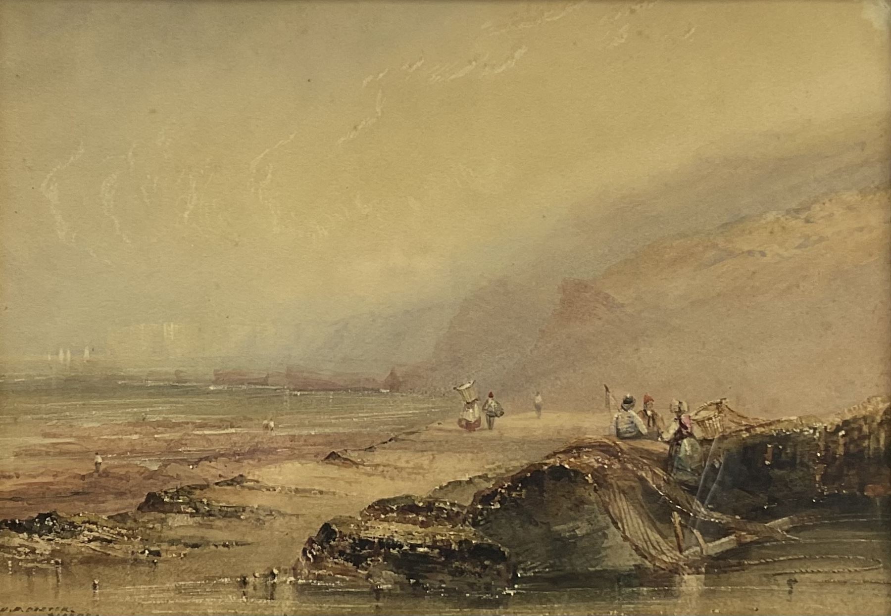 Henry Barlow Carter (British 1804-1868): Reighton Gap looking towards Bempton Cliffs and Flamborough