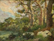 Gustave Caillou (French 1851-1936): Wooded Landscape