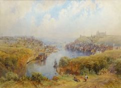 George Weatherill (British 1810-1890): Whitby from Larpool