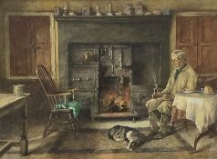 Albert George Stevens (Staithes Group 1863-1925): Farmer Hogarth of Mayfield Farm Whitby