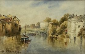 Thomas 'Tom' Dudley (British 1857-1935): Lendal Bridge York