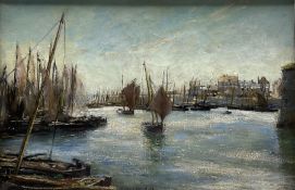 Frank Lewis Emanuel (British 1866-1948): Fishing Boats in the Harbour Concarneau