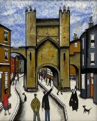 John Hanley (Northern British 1947-): 'Monk Bar Gateway York'