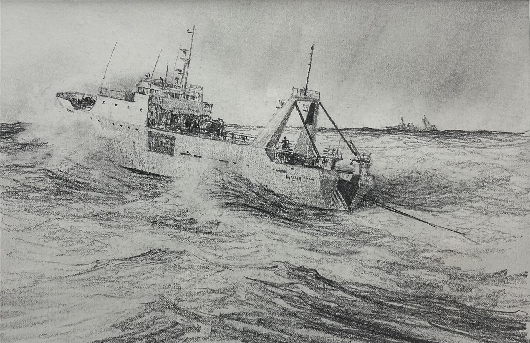John Steven Dews (British 1949-): Hull Deep Sea Trawler