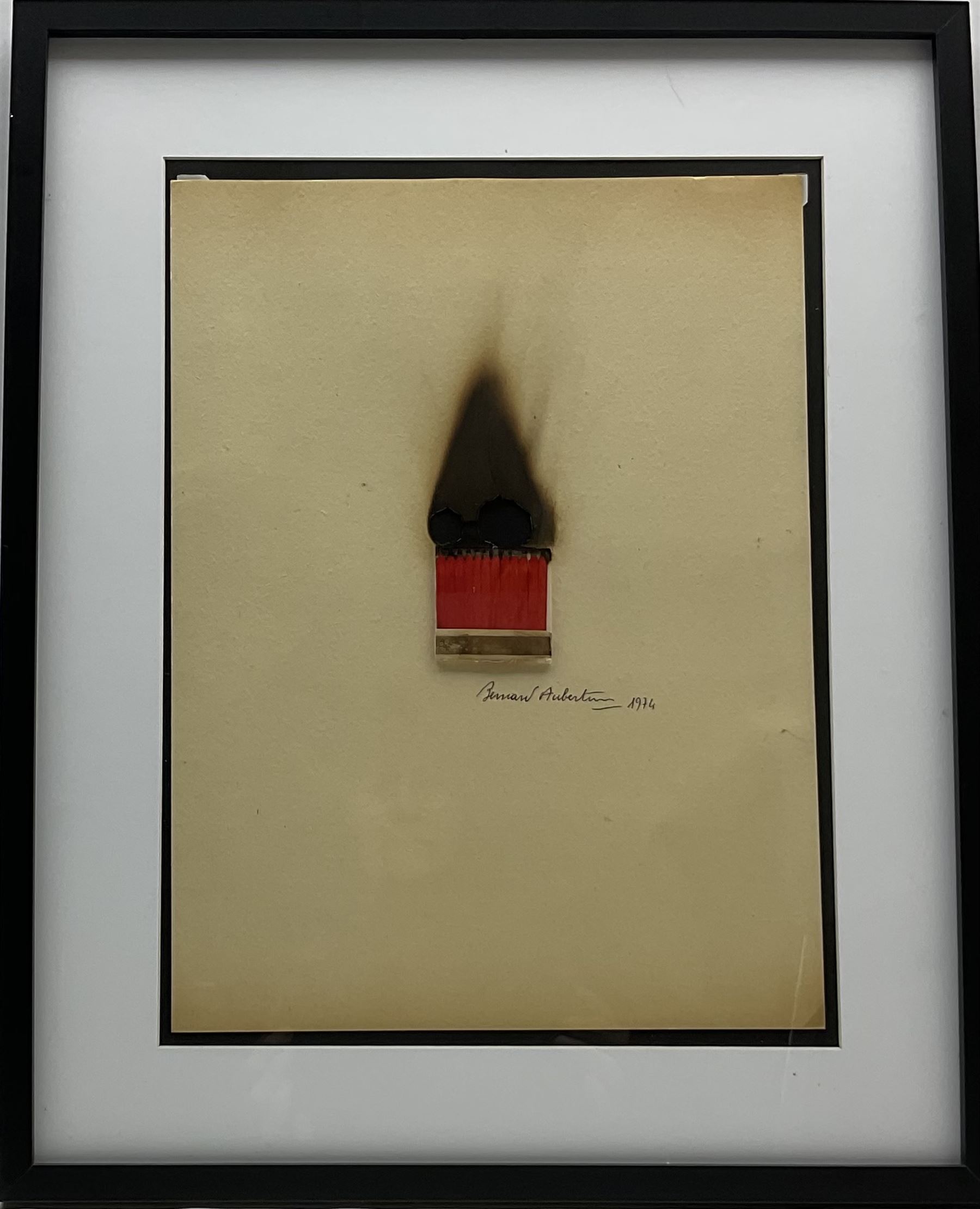 Bernard Aubertin (French 1934-2015): 'Dessin de Feu' - Image 2 of 4