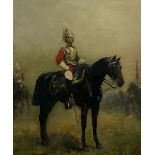 G Lindheimer (19th century): Mounted Dragoon Guardsman