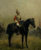 G Lindheimer (19th century): Mounted Dragoon Guardsman