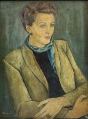 Jacob Kramer (Ukrainian/British 1892-1962): Portrait of a Young Woman