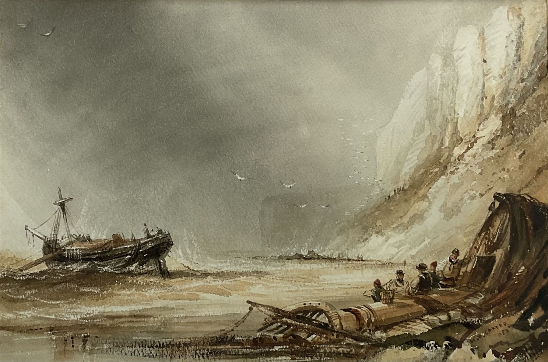 Henry Barlow Carter (British 1803-1867): Speeton Cliffs