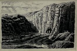 Charles Frederick Tunnicliffe (British 1901-1979): Gordale Scar