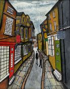 John Hanley (Northern British 1947-): 'The Olde Shambles York'