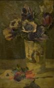 C E Cameron (British exh.1922): Still Life Flowers in a Vase