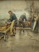 Robert Jobling (Staithes Group 1841-1923): Loading the Day's Catch