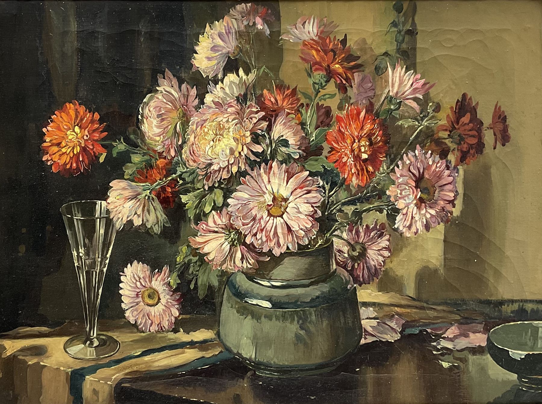 Manner of Herbert Davis Richter (British 1874-1955): Still Life of Flowers in a Vase