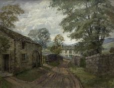 Constance-Anne Parker (British 1921-2016): Yorkshire Dales House and Farm Buildings