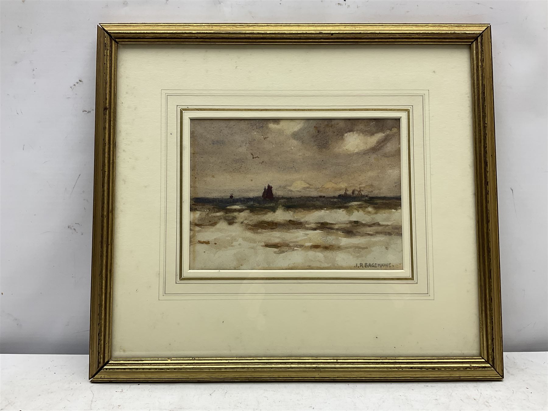 Joseph Richard Bagshawe (Staithes Group 1870-1909): 'North Wind' - Image 2 of 4