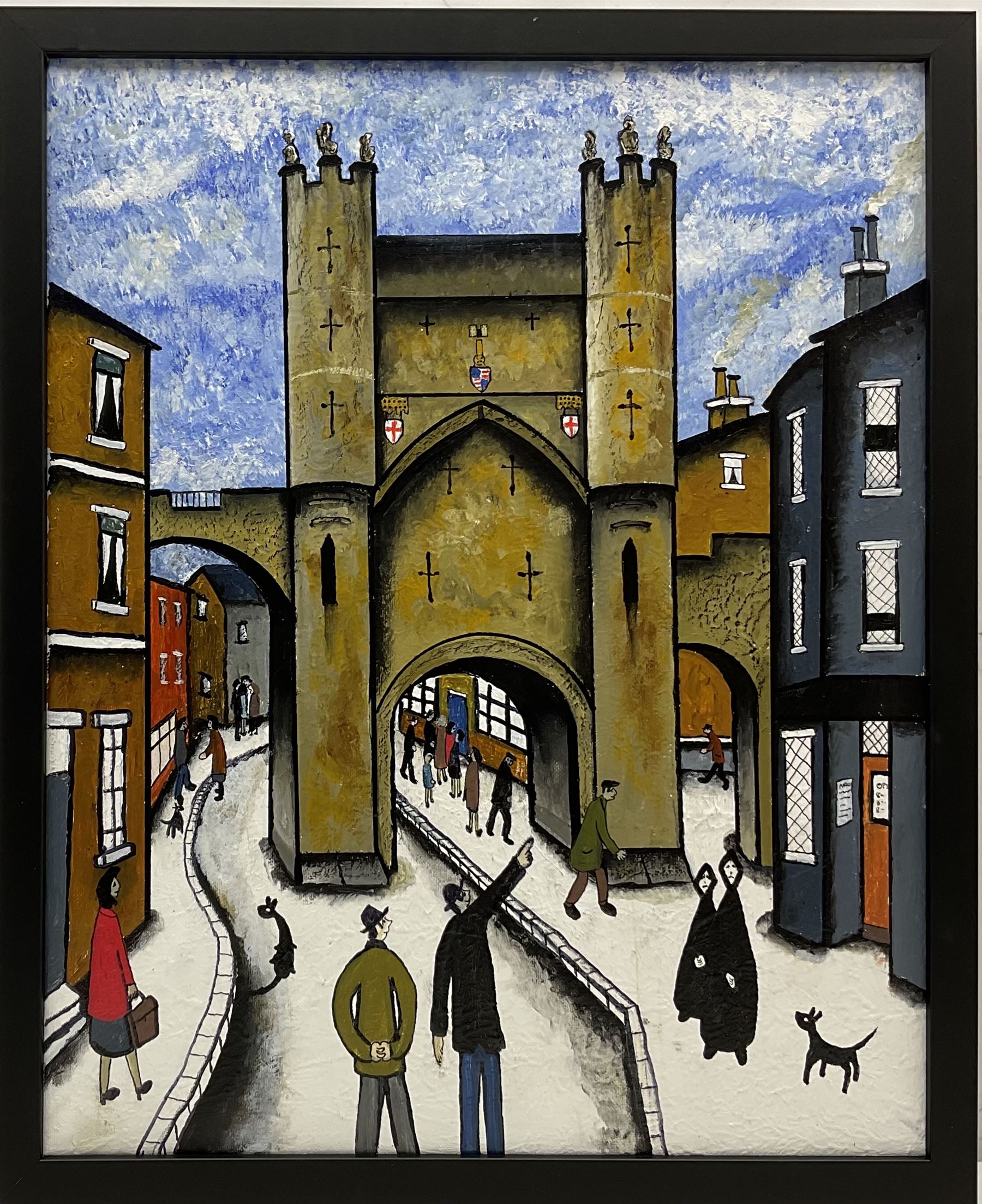 John Hanley (Northern British 1947-): 'Monk Bar Gateway York' - Image 2 of 3