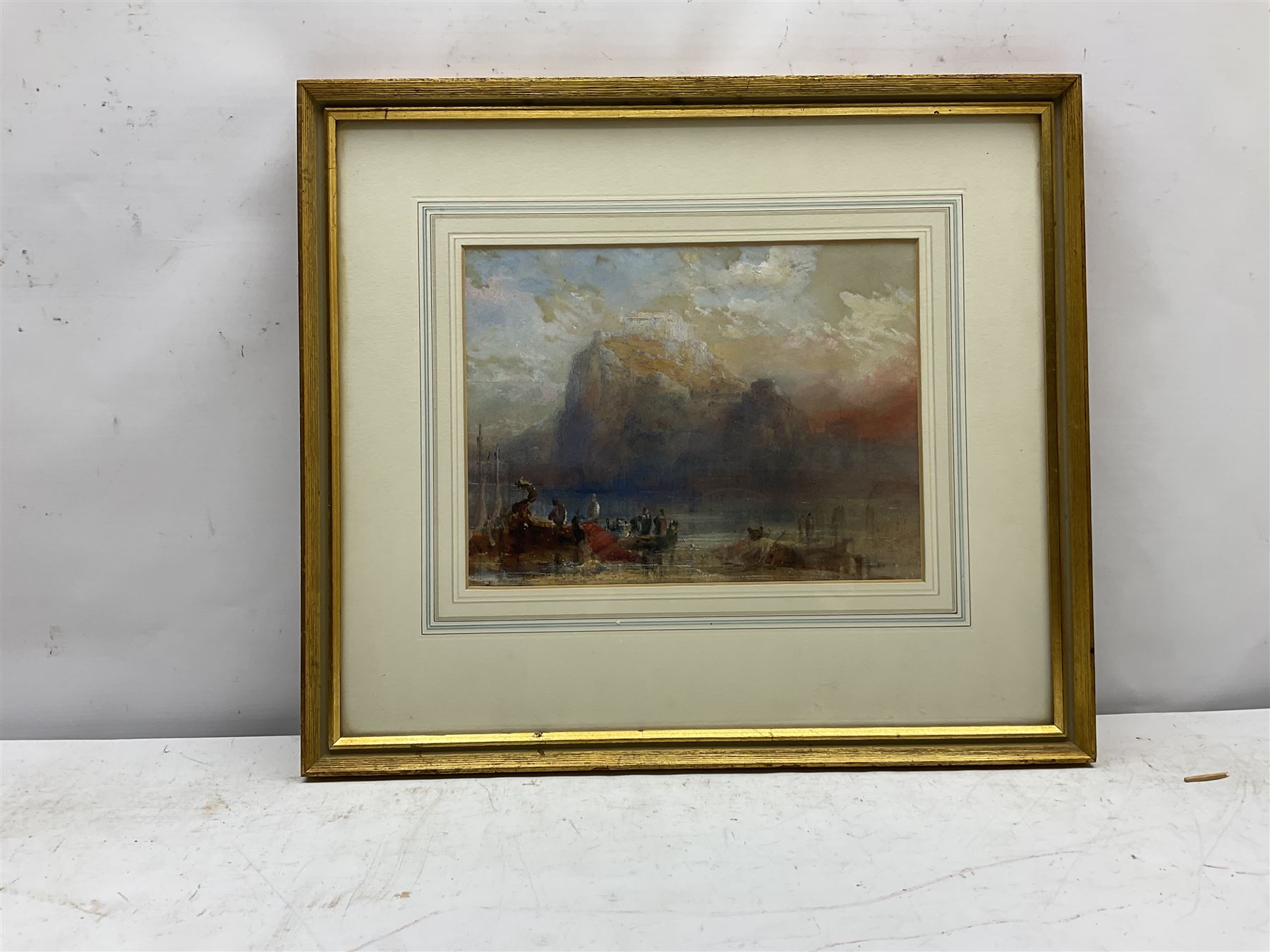 Circle of Joseph Mallord William Turner (1775-1851): Italianate Coastal scene - Image 2 of 3