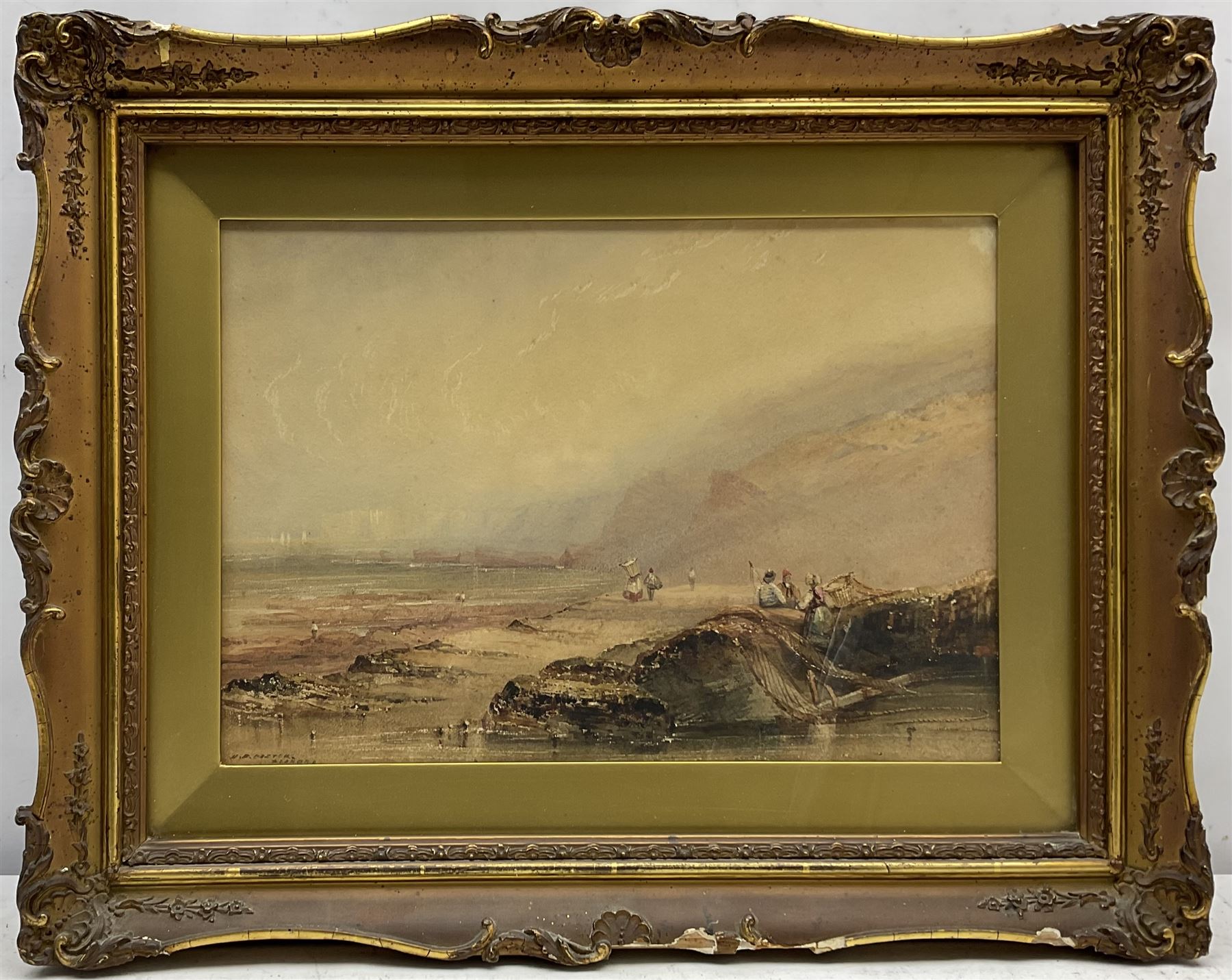 Henry Barlow Carter (British 1804-1868): Reighton Gap looking towards Bempton Cliffs and Flamborough - Image 2 of 4