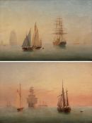 William Frederick Settle (British 1821-1897): A Morning Calm and an Evening Glow