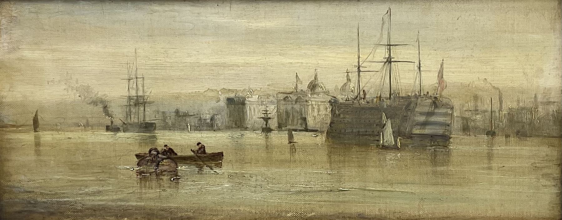 George Chambers Snr (British 1803-1840): 'Greenwich - HMS Dreadnought'