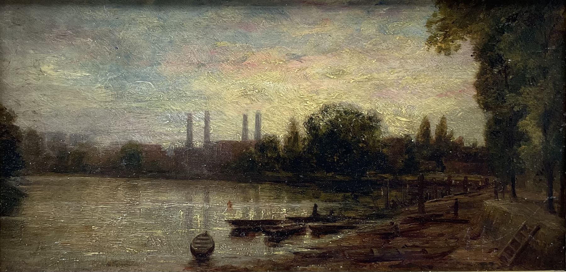 Walter G Reynolds (British exh.1880-1885): 'The Thames at Hammersmith'