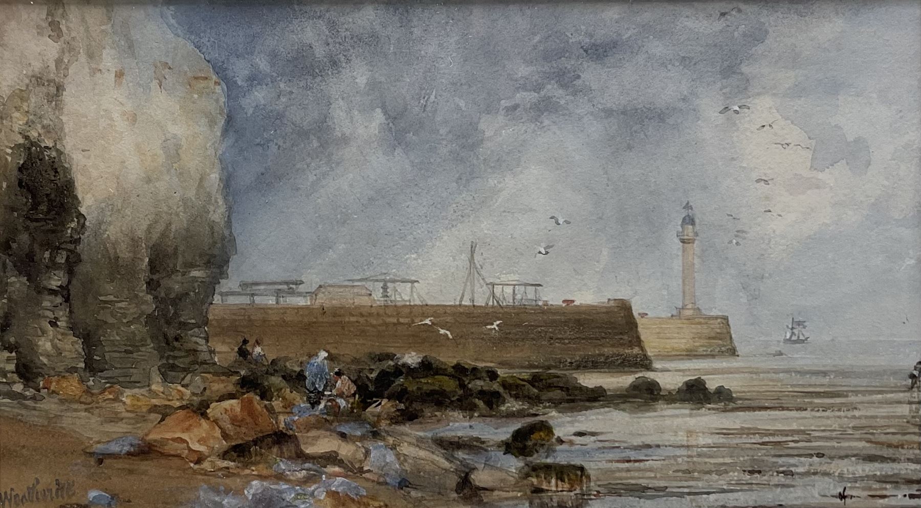 George Weatherill (British 1810-1890): 'On the Moor' & 'On the Coast' - Image 6 of 9