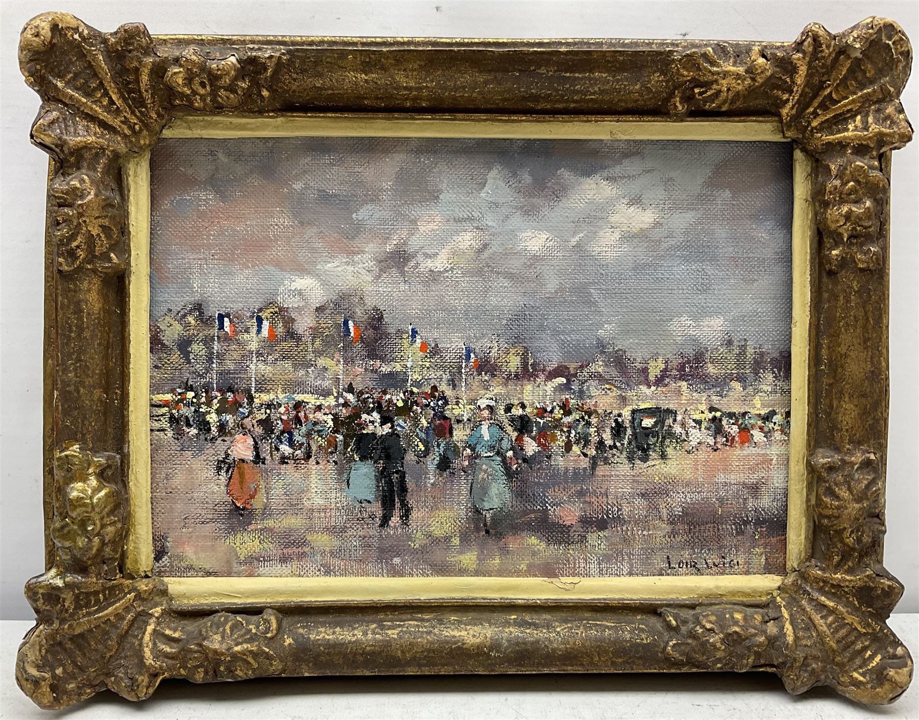 L Loir (French 1845-1916): Bastille Day Parade - Image 2 of 4