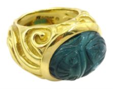 Elizabeth Gage 18ct gold molten ring