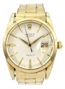 Rolex Oysterdate Precision gold-plated gentleman's wristwatch