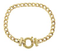 9ct gold curb link bracelet