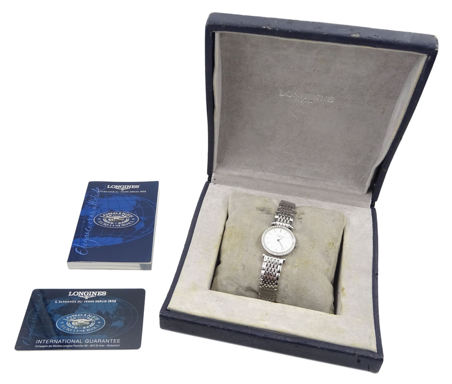 Longines La Grand Classique ladies stainless steel quartz wristwatch with diamond set bezel - Image 2 of 6