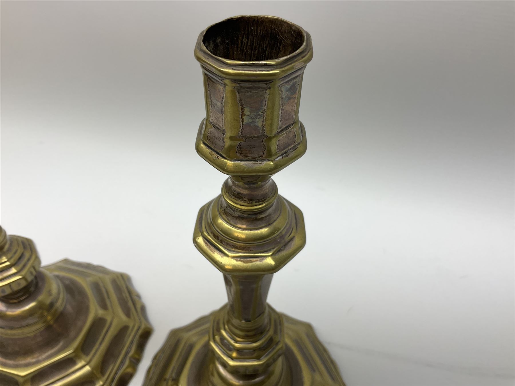 Pair of silver plated candlesticks - Image 5 of 7