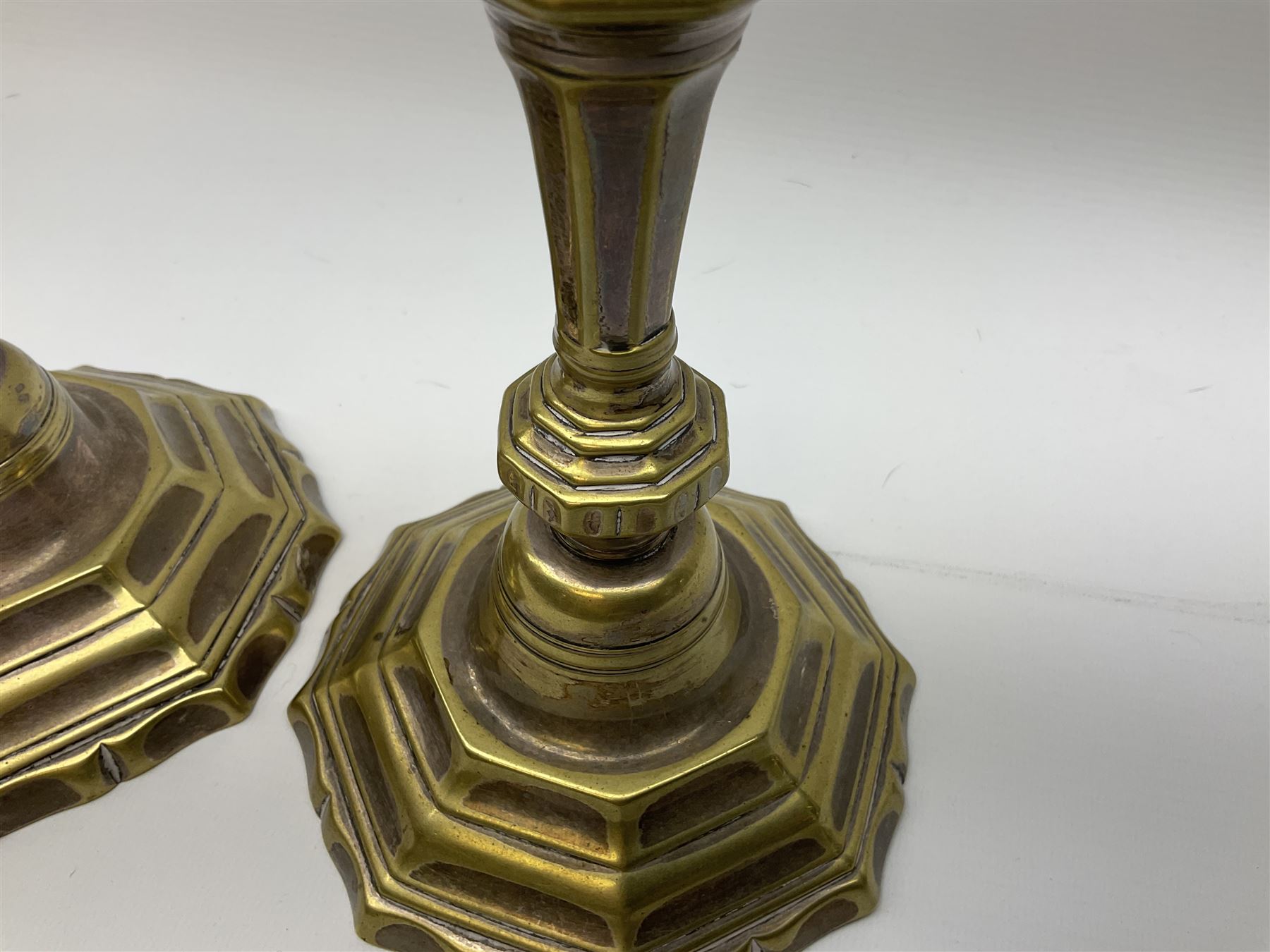 Pair of silver plated candlesticks - Image 6 of 7