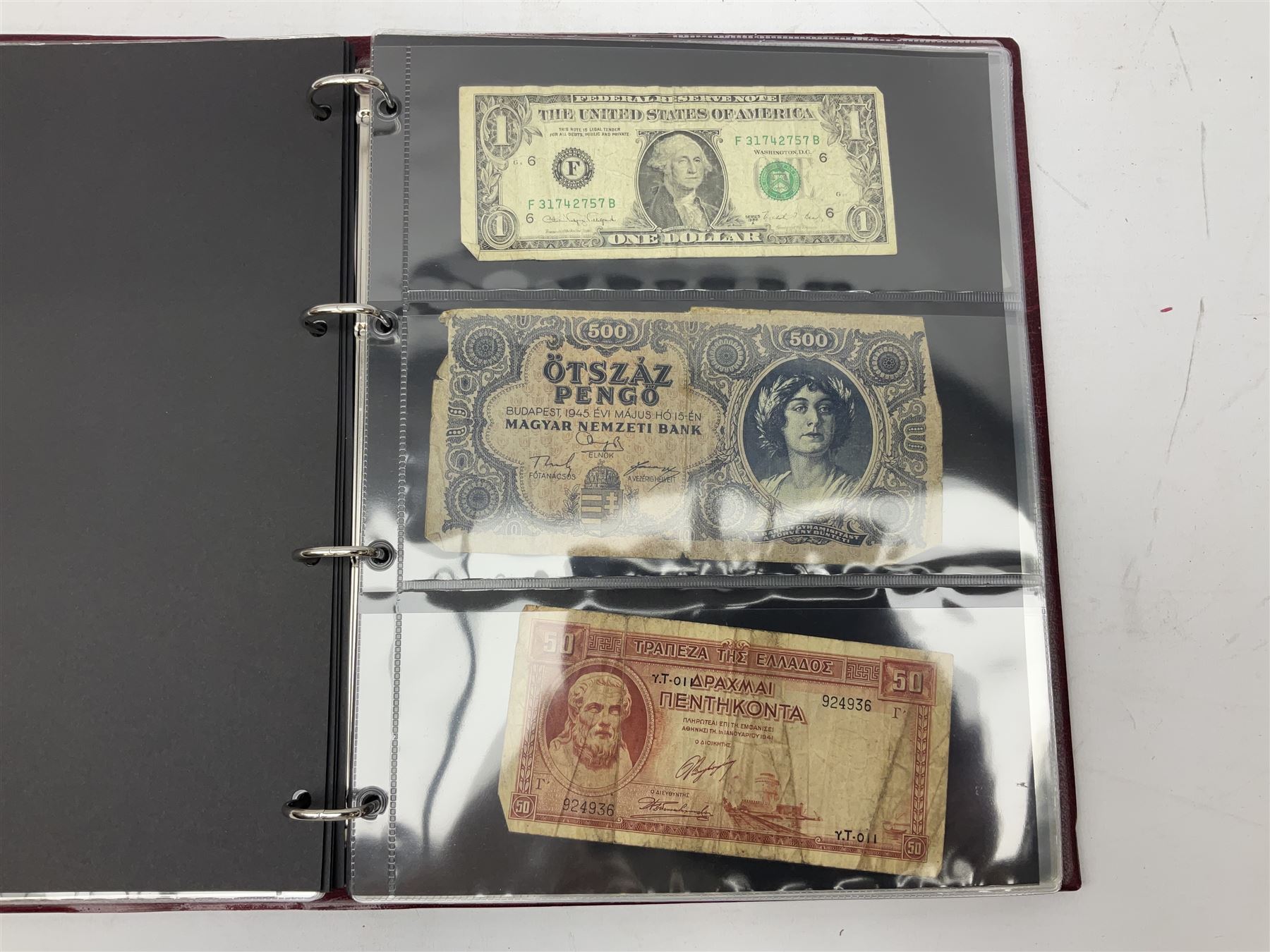 Album containing various world banknotes - Image 2 of 5
