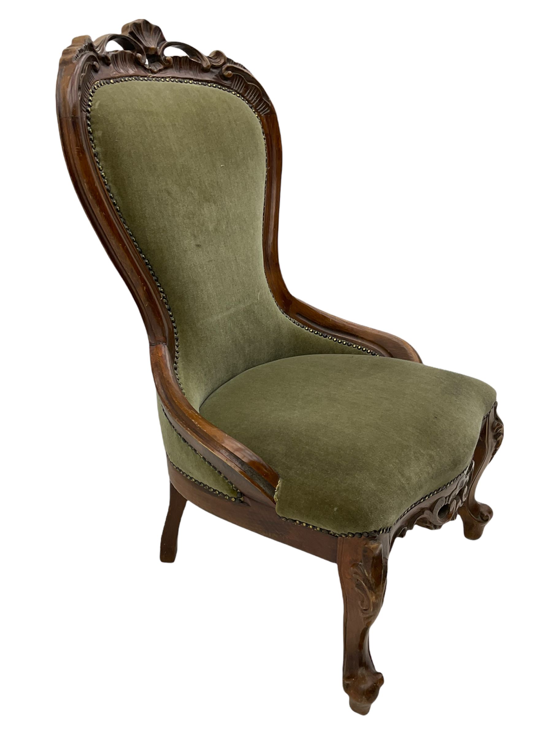 Victorian style nursing chair - Image 4 of 5