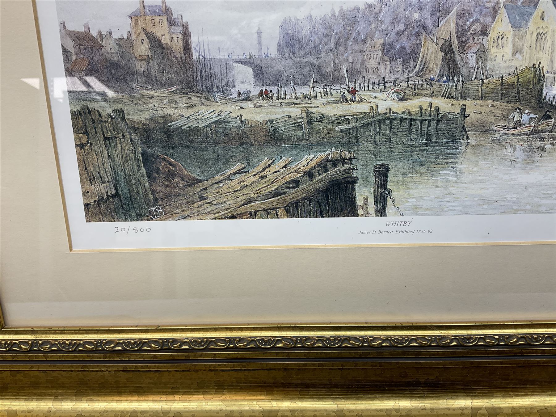 After James D Barnett (British 19th Century) limited edition colour print of Whitby - Image 4 of 10