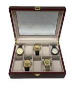 Five gents mechanical / automatic wristwatches