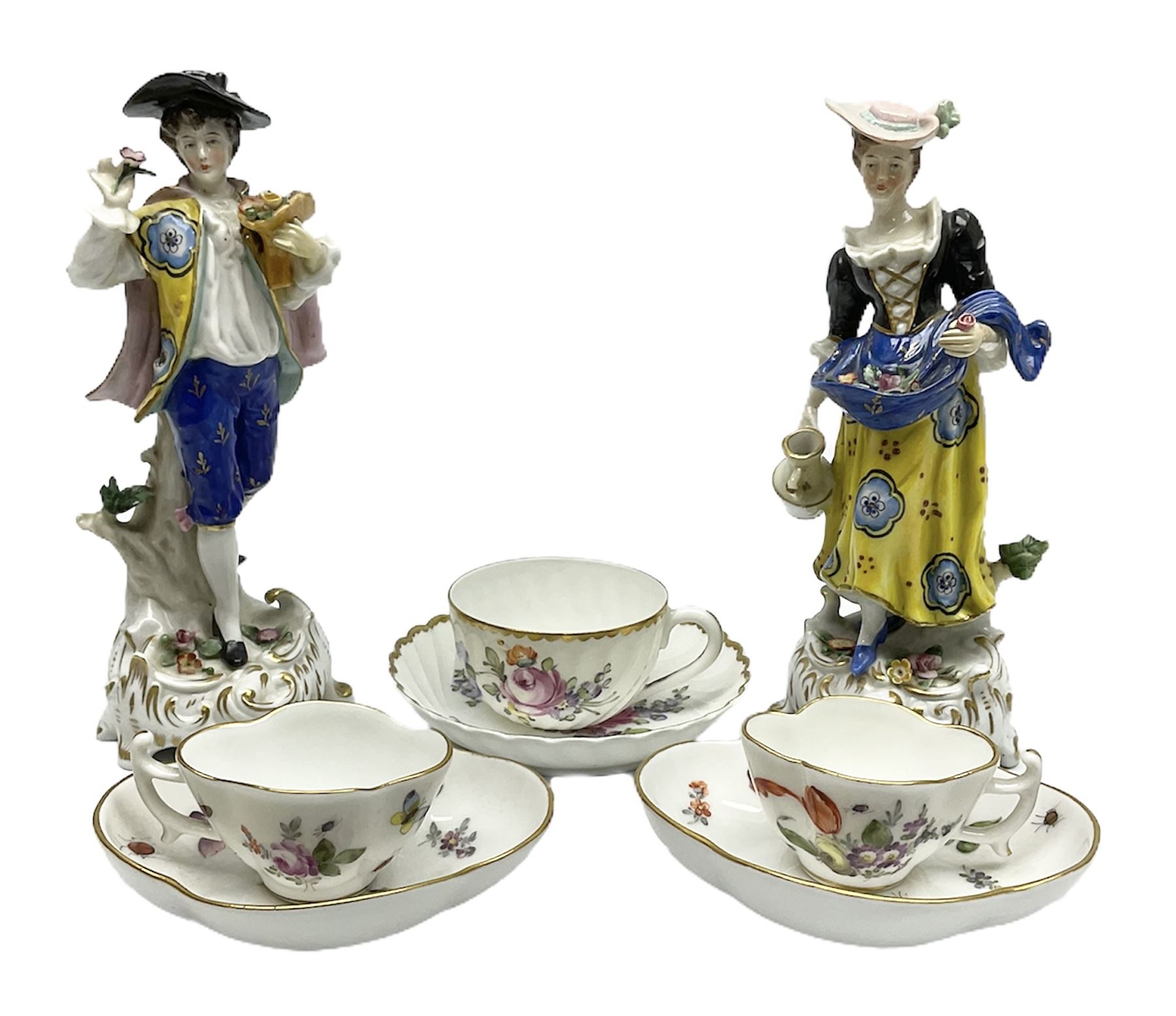 Pair of Continental porcelain figures