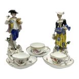 Pair of Continental porcelain figures